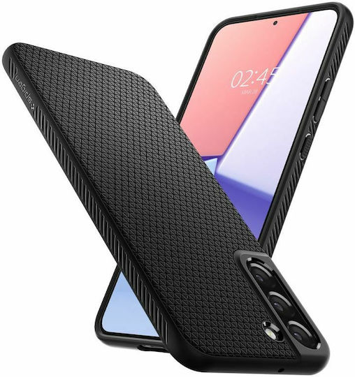 Spigen Liquid Air Umschlag Rückseite Silikon Matte Black (Galaxy S22 5G)
