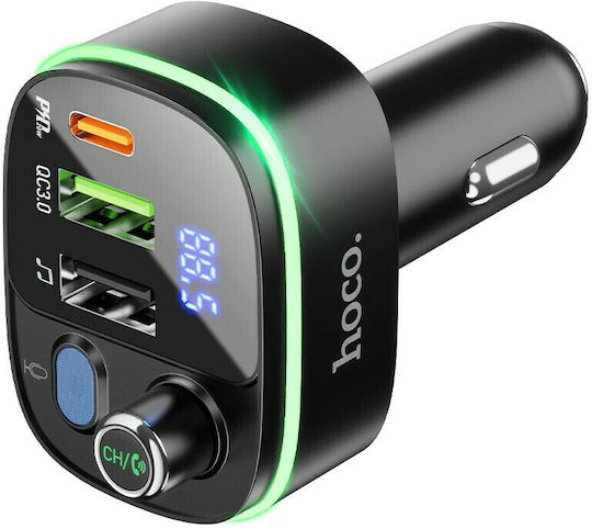 Hoco FM Transmitter Αυτοκινήτου E62 με Bluetooth / USB