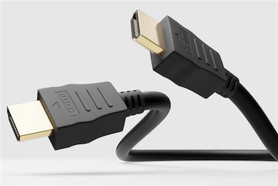 Goobay HDMI 2.0 Cable HDMI male - HDMI male 2m Μαύρο