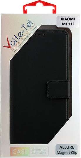 Volte-Tel Allure Magnet Wallet Δερματίνης Μαύρο (Poco F3 / Mi 11i)
