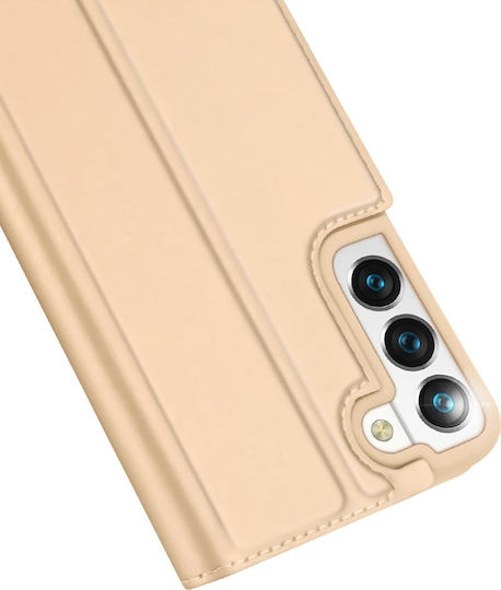 Dux Ducis Skin Pro Book Synthetic Leather Gold (Galaxy S22)