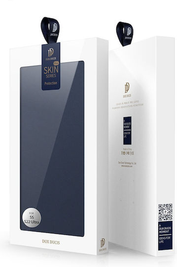 Dux Ducis Skin Pro Book Piele artificială Albastru (Galaxy S22 Ultra 5G)