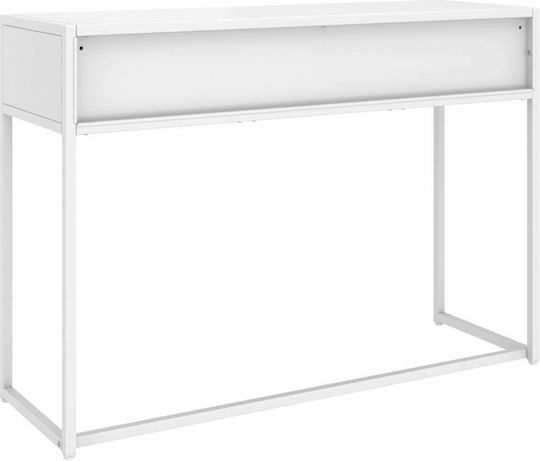 Metal Console Table Λευκή L106xW35xH75cm