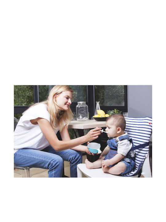 Baby to Love Portable Fabric Booster Seat for Chair Pocket Chair Denim