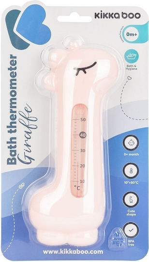 Kikka Boo Analog Bath Thermometer Giraffe 10°C - 50°C Pink