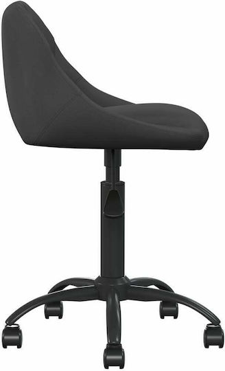 vidaXL Scaun de birou negru