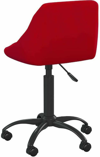 vidaXL Scaun De Birou Burgundia