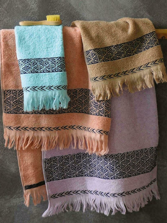 SB Home Πετσέτα Χεριών Rafaela 30x50εκ. Pink Βάρους 500gr/m²
