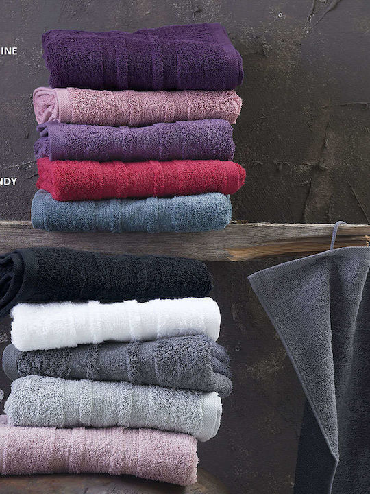 Rythmos 5pc Bath Towel Set Laura 150-153-030 07 Burgundy Weight 500gr/m²