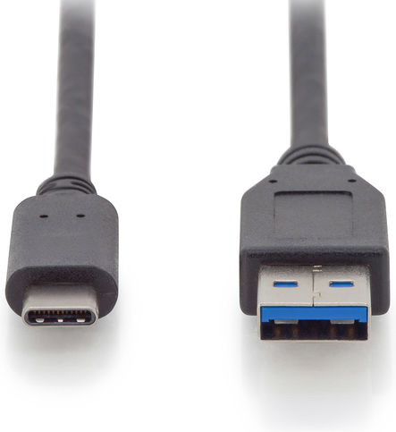 Digitus USB 3.1 Cable USB-C Male - USB-A PD Black 1m