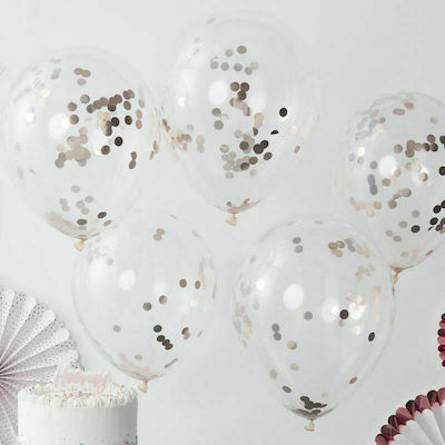 Set of 5 Balloons Latex Gold Baby Shower 30.5cm