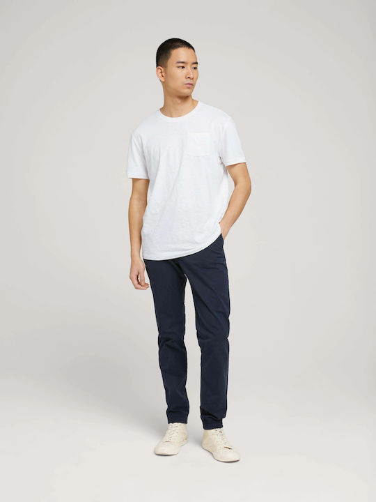 Trousers Chino Elastic in Relaxed Fit Navy Blue