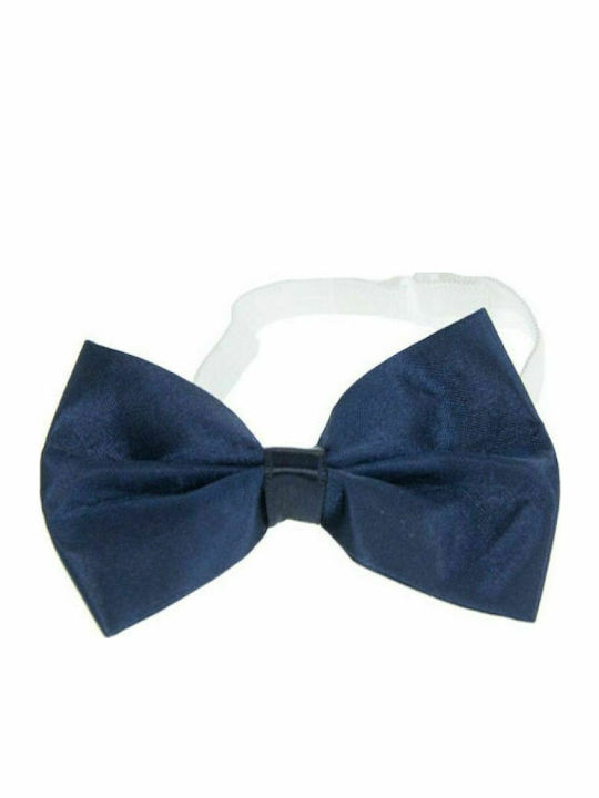 Papillon Kids Kids' Fabric Bow Tie Navy Blue