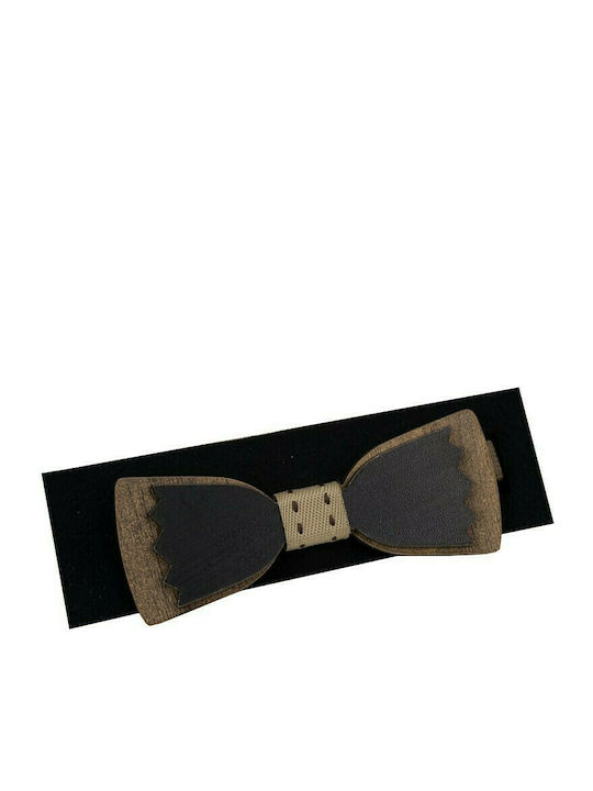 Papillon Kids Kids Wooden Bow Tie Brown