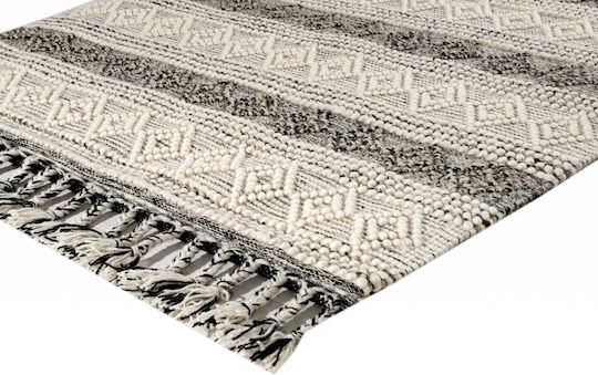 Tzikas Carpets Nomad 55155-060 Handgefertigt Wolle mit Fransen White-Cream