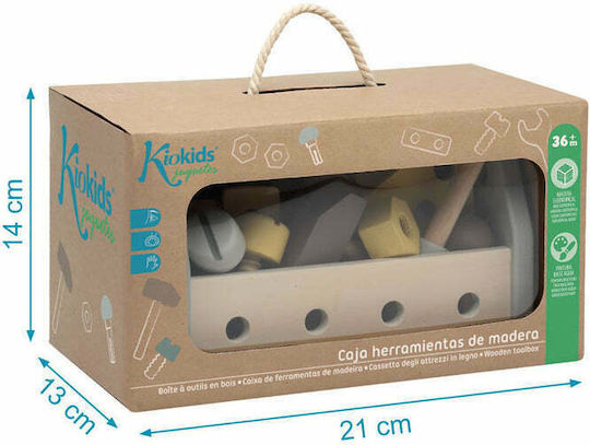Kiokids Wooden Tool Kit for 3+ Years 13 cm
