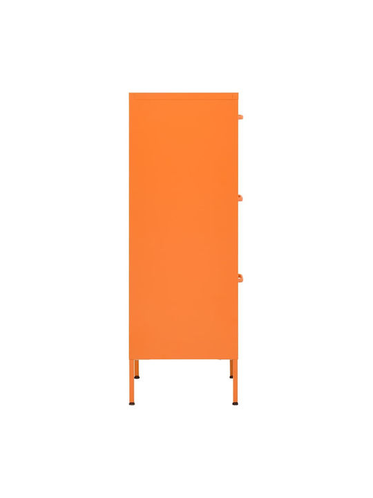 Office Storage Metal Drawer Orange L42.5xW35xH101.5cm