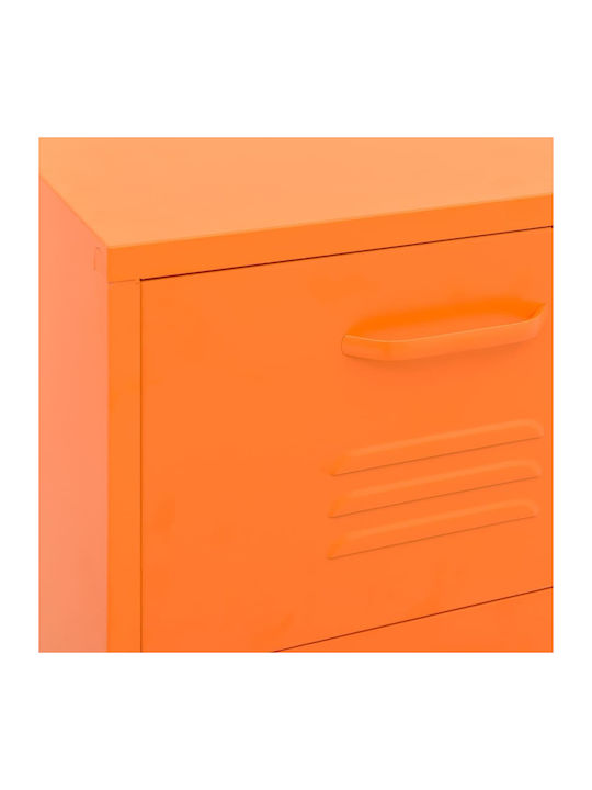 Office Storage Metal Drawer Orange L42.5xW35xH101.5cm
