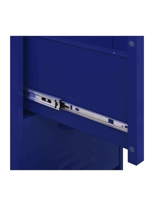 Sertar De Birou Metalic Albastru Marin 42.5x35x101.5cm