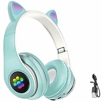 Cat P33M Wireless / Wired On Ear Headphones with 10 hours of Operation Light Blue