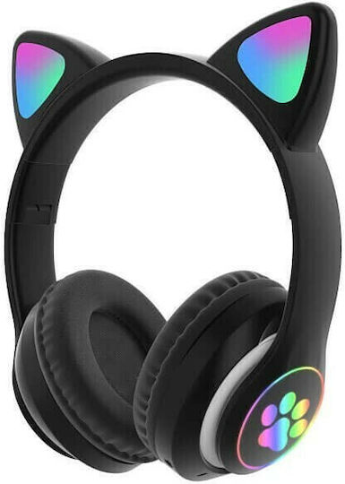 Cat P33M Wireless / Wired On Ear Headphones with 10 hours of Operation Black