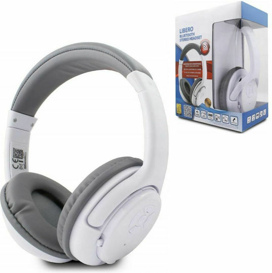 Esperanza EH163 Libero Безжични Bluetooth On Ear Слушалки с 4 часа Работа Бели