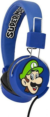 OTL Super Mario Tween Wired On Ear Headphones Blue SM0655