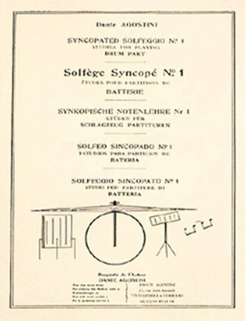 Dante Agostini Solfege Syncope Βιβλίο Θεωρίας για Ντραμς Vol.1
