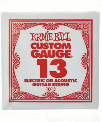 Ernie Ball Custom Gauge Plain Steel .013