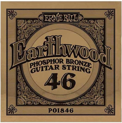 Ernie Ball Einzelne Phosphor-Bronze Saiten 6Stück für Akustische Gitarre Earthwood Phosphor Bronze .046"