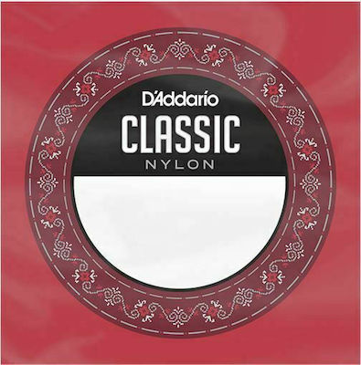 Daddario Single Nylon String for Classic Guitar Classical Single Silver Wound Hard Tension D-4th .030"