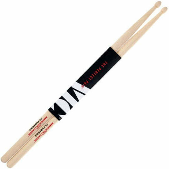 Vic Firth Hickory Палчици Барабани American Classic Puregrit Tear 7A с Форма на Връх Drop