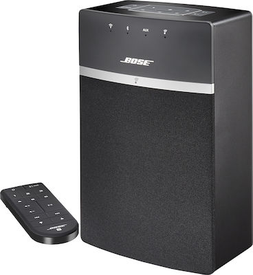 Bose Das folgende Liquid-Template ist ein Template für Produktnamen in der Kategorie "Sound Systems". Übersetzen Sie nur die Textknoten des Liquid-Templates in die deutsche Sprache, wobei die ursprüngliche Syntax und HTML-Tags beibehalten werden und nichts geändert wird, was zwischen '{' und '}' liegt: Ηχοσύστημα 1 Soundtouch 10 mit Digitale Medien Player, WiFi und Bluetooth Schwarz