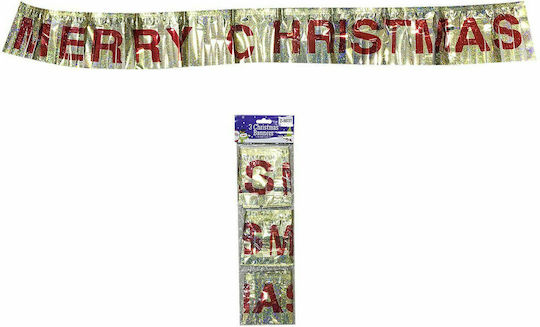 XMASfest Metallic Christmas Garland Red 110x12cm 1pc
