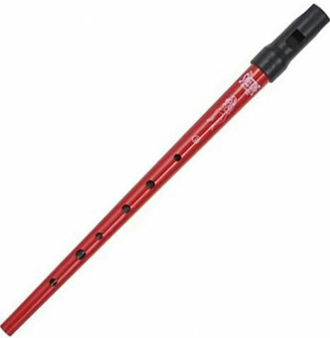 Clarke Tinwhistle Irish Metallic Recorder Sweetone Baroque D Red