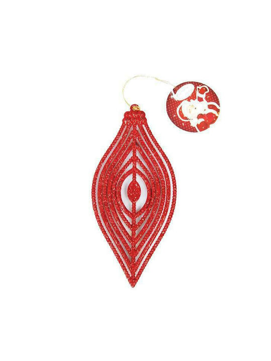 Next Christmas Tear Ornament Red 10x18cm