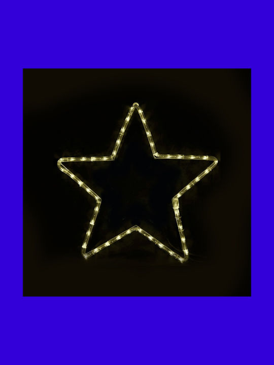 Aca Plastic Illuminated Christmas Decorative Pendant Star White