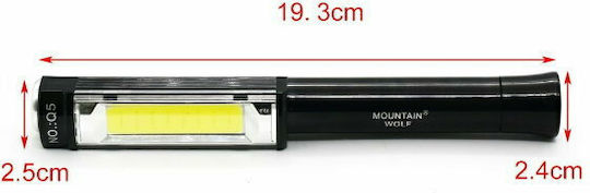 Lanternă LED cu Luminozitate Maximă 400lm Mountain Wolf Negru