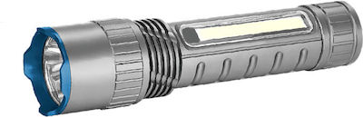Bormann Pro Rechargeable Flashlight LED Waterproof IP54 Dual Function with Maximum Brightness 300lm BPR6010