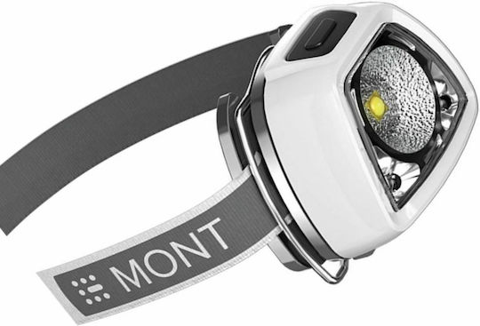 SAS Rechargeable Headlamp LED IPX6 with Maximum Brightness 38lm Gray