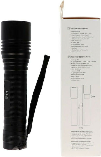 Arcas Φακός LED IP44 με Μέγιστη Φωτεινότητα 1600lm Camelion Pa