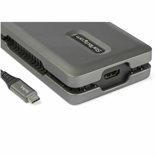 StarTech USB-C Docking Station with HDMI 4K PD Ethernet Gray (DKT31CSDHPD3)