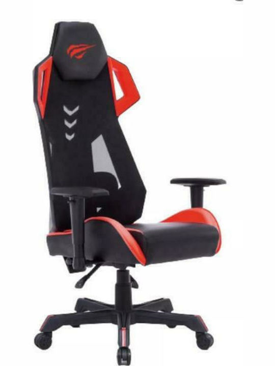 Havit GC935 Καρέκλα Gaming Δερματίνης με Ρυθμιζόμενα Μπράτσα Black / Red