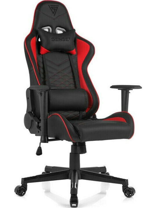 SENSE7 Knight Artificial Leather Gaming Chair Red