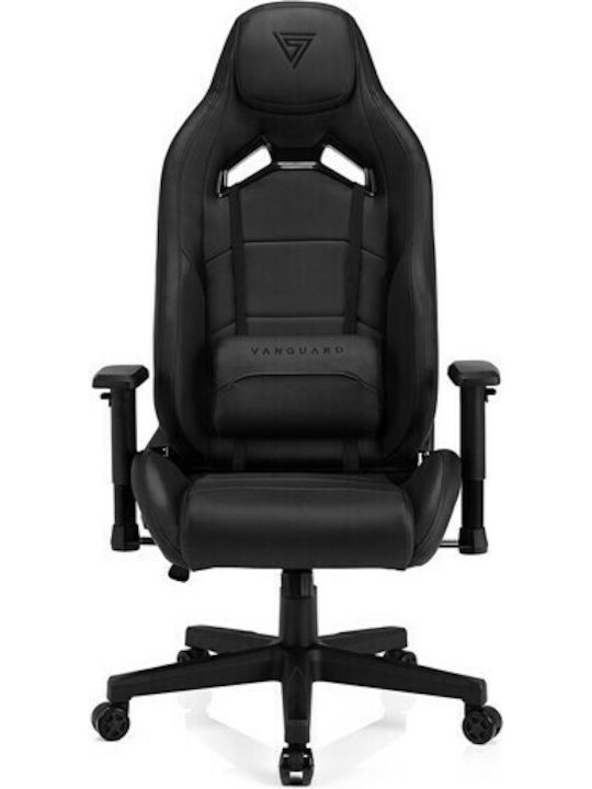 SENSE7 Vanguard Artificial Leather Gaming Chair with Adjustable Arms Black