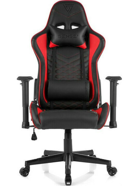 SENSE7 Knight Artificial Leather Gaming Chair Red