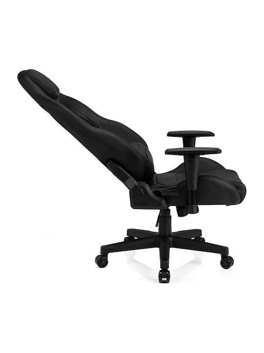 SENSE7 Vanguard Artificial Leather Gaming Chair with Adjustable Arms Black