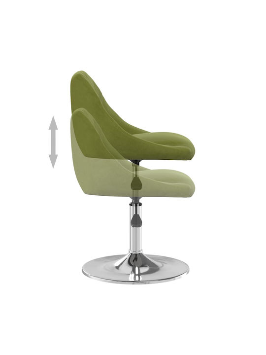 Swivel Visitor Chair Light Green 46x44x62.5cm 4 Pieces