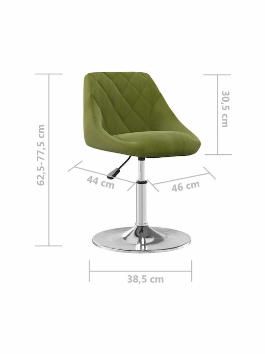 Swivel Visitor Chair Light Green 46x44x62.5cm 4 Pieces