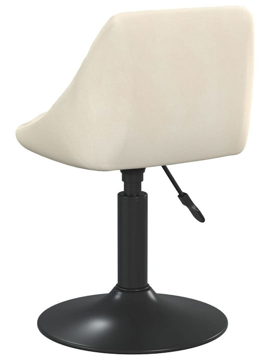 Swivel Visitor Chair Κρεμ 46x44x62.5cm